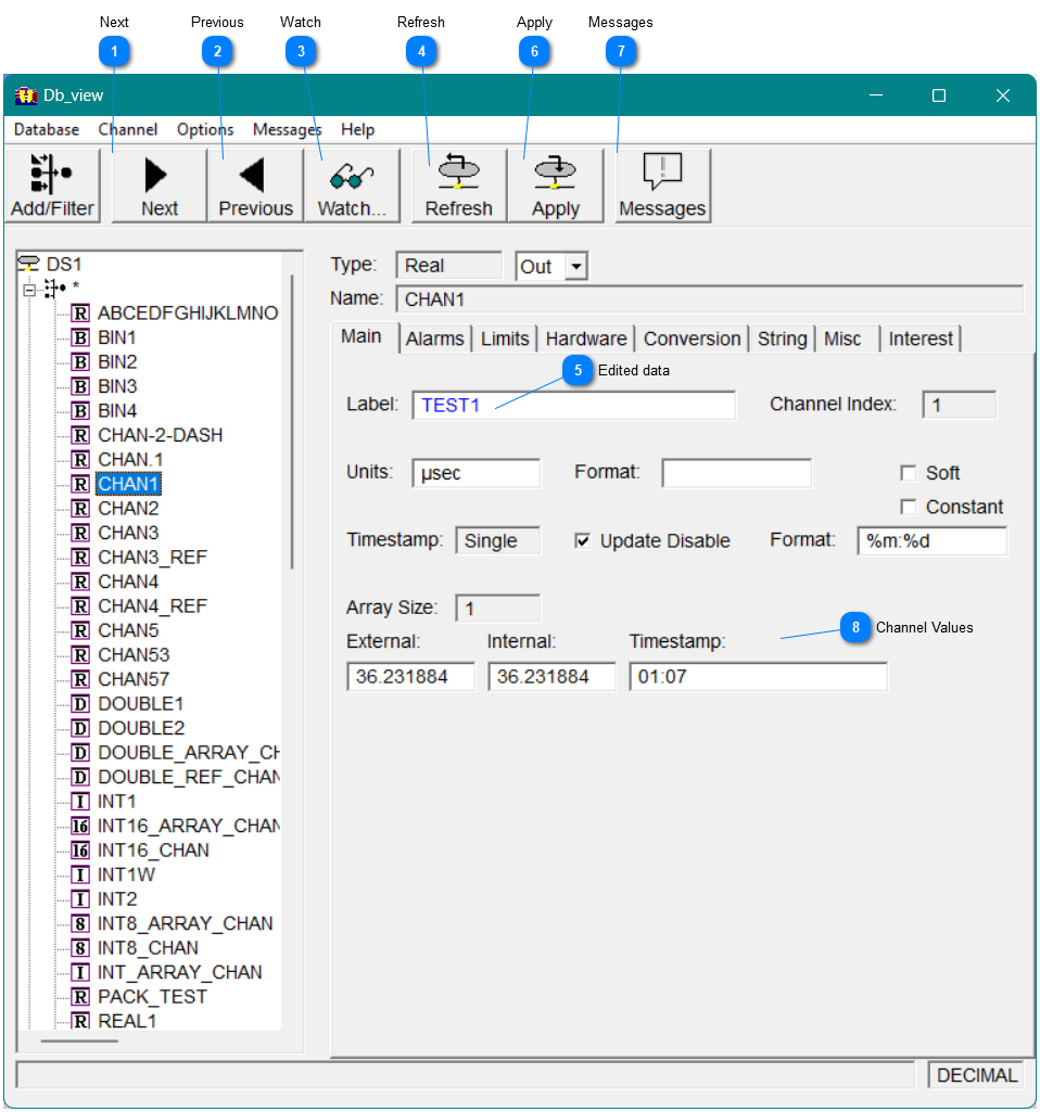 Viewing channel information
